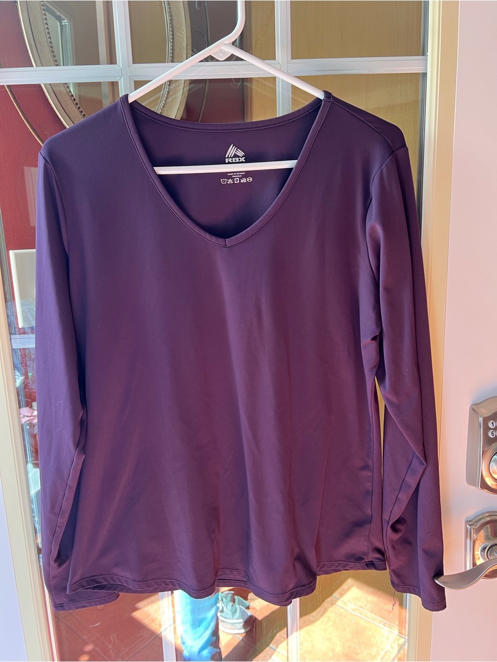 RBX Women’s Long Sleeve V-Neck Top - Plum